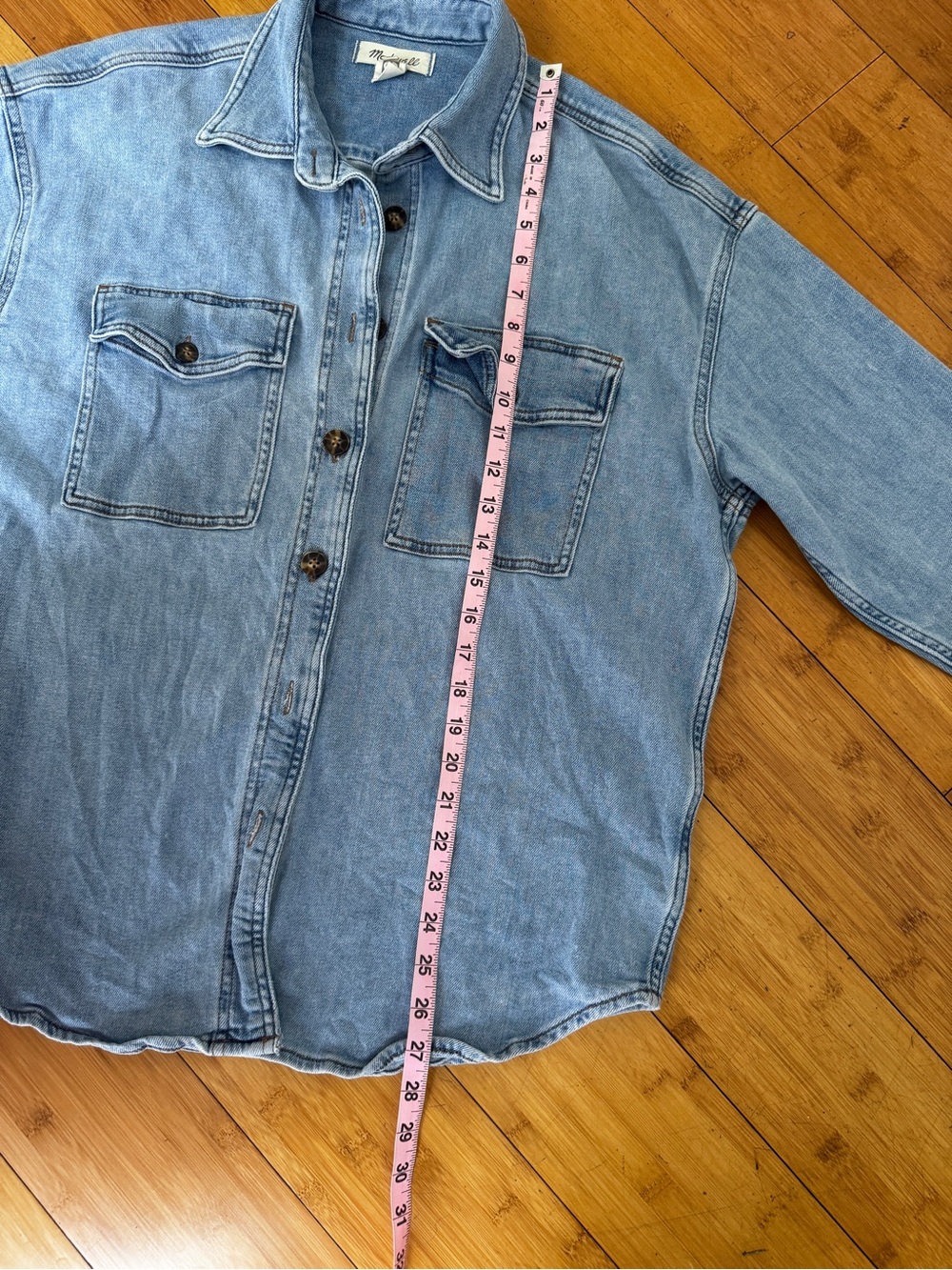 MADEWELL oversized denim shaket - Picture 5 of 7